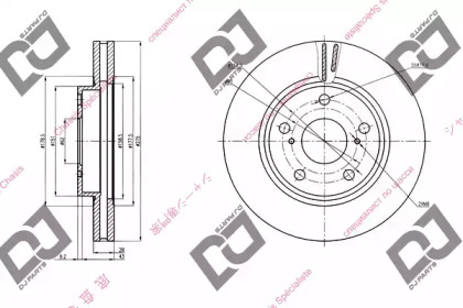 Тормозной диск DJ PARTS BD1442